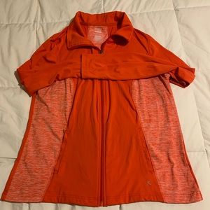 2X long sleeve zip up active wear